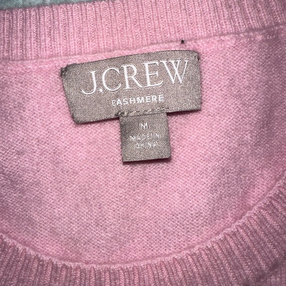 J.CREW 100% CASHMERE PINK SWEATER TANK SIZE MEDIUM - Picture 6 of 6